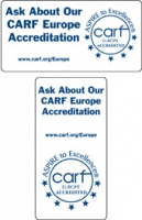 CARF Europe Logo Window Decals